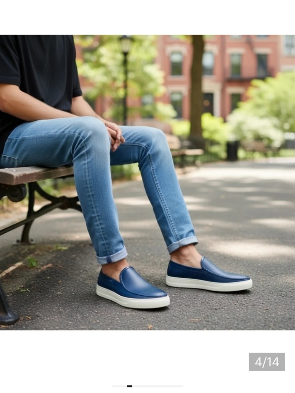 Salvatore Ferragamo Fury 2.0 Blue Slip-On Sneakers Luxury Casual Loafers